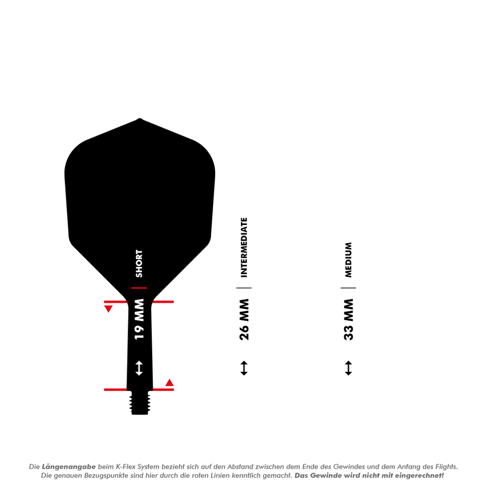 Target K-Flex No2 Standard Flight System - Clear 19MM