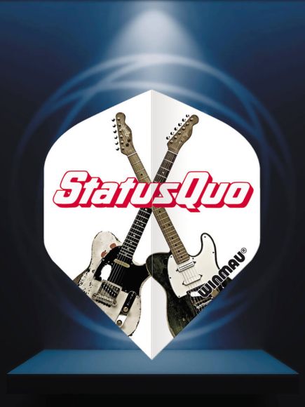 Winmau Rock Legends Status Quo White Guitars