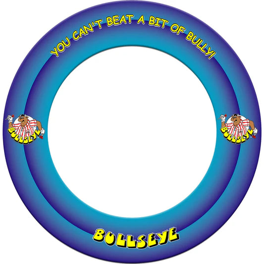 Bullseye Dartboard Surround - Heavy Duty - with Bully Logo - Blue