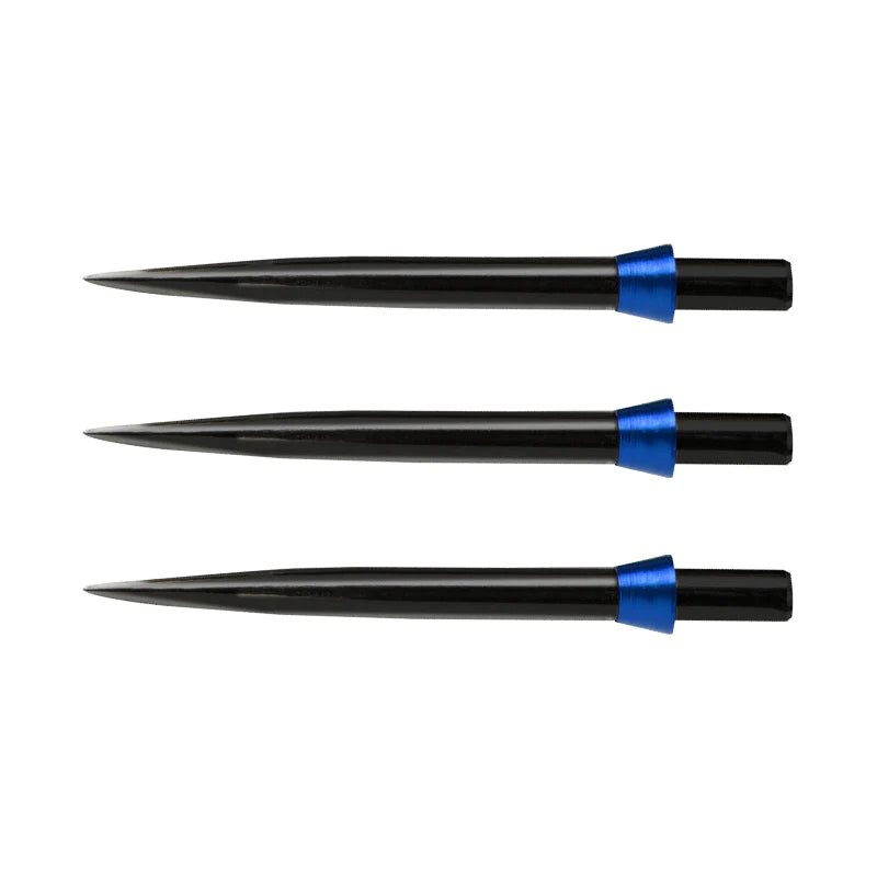 RED DRAGON SPECIALIST DART POINTS - BLACK STANDARD 32MM WITH BLUE TRIDENT