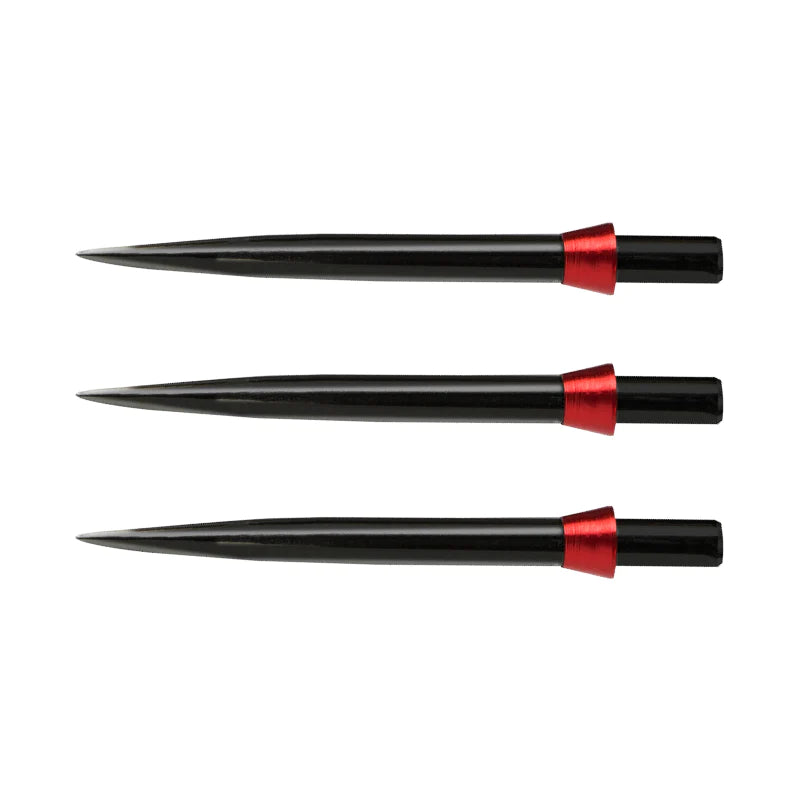 RED DRAGON SPECIALIST DART POINTS - BLACK STANDARD 32MM WITH RED TRIDENT