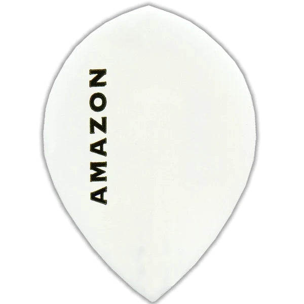 Amazon - Amazon Dart Flights - Pear Shape - 100 Micron WHITE