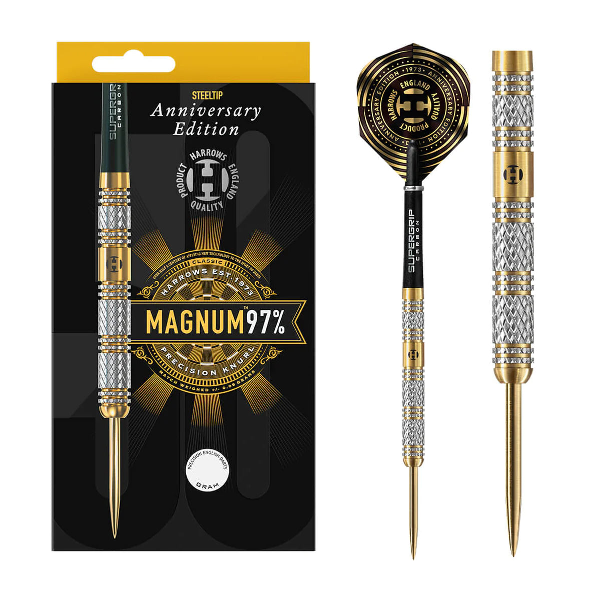 Harrows Magnum Anniversary Edition 97% Tungsten Steel Tip Darts 23g