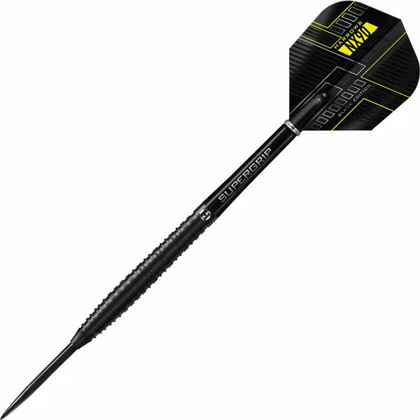 Harrows NX90 Black Darts - Steel Tip - Ringed 22G