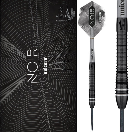 Unicorn Gary Anderson Noir Phase 6 90% Steeldarts 24g