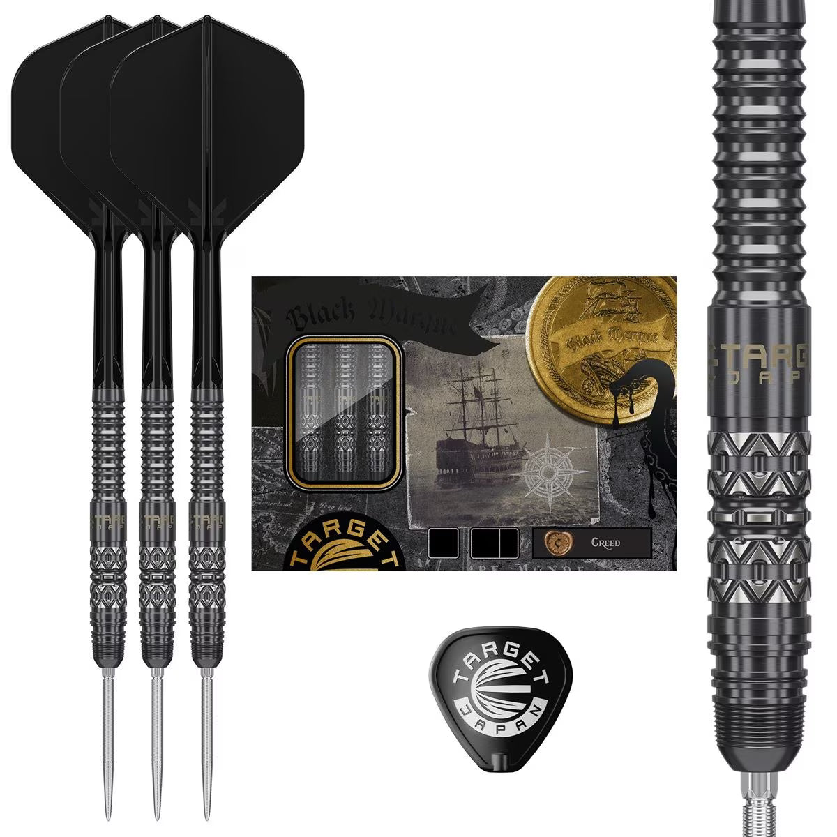 Target Black Marque Creed 90% Swiss Points Steeldarts 23g