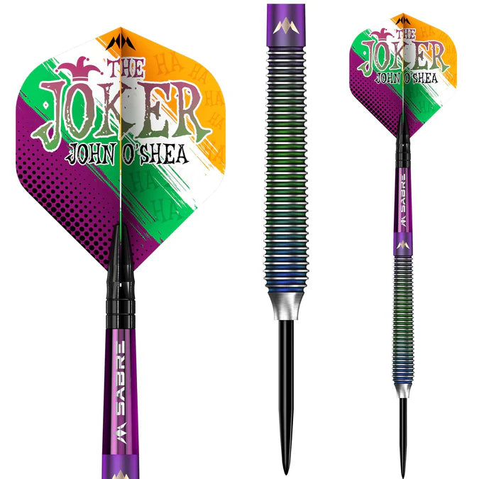 MISSION JOHN O SHEA DARTS - STEEL TIP - THE JOKER - CORAL 26G