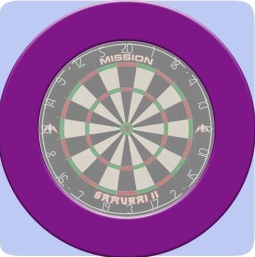 Designa Dartboard Surround - Pro - Heavy Duty - LILA