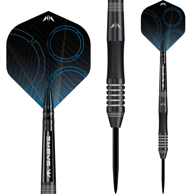 MISSION PRECISION DARTS - STEEL TIP - 90% TUNGSTEN - BLACK PVD 23G