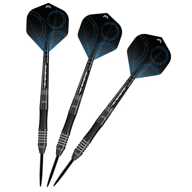 MISSION PRECISION DARTS - STEEL TIP - 90% TUNGSTEN - BLACK PVD 23G