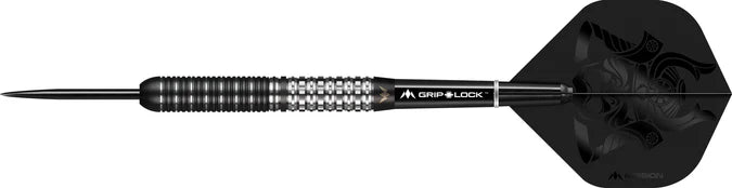 MISSION KURO DARTS - STEEL TIP - BLACK - M1 - REAR SABRE GRIP 24G