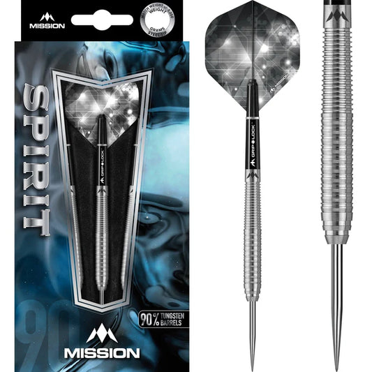 MISSION SPIRIT DARTS - STEEL TIP - M1 - REAR RING GRIP 23G