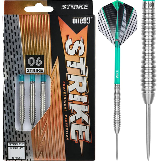 One80 - One80 Strike Darts - Steel Tip - S6 - Ringed 24G