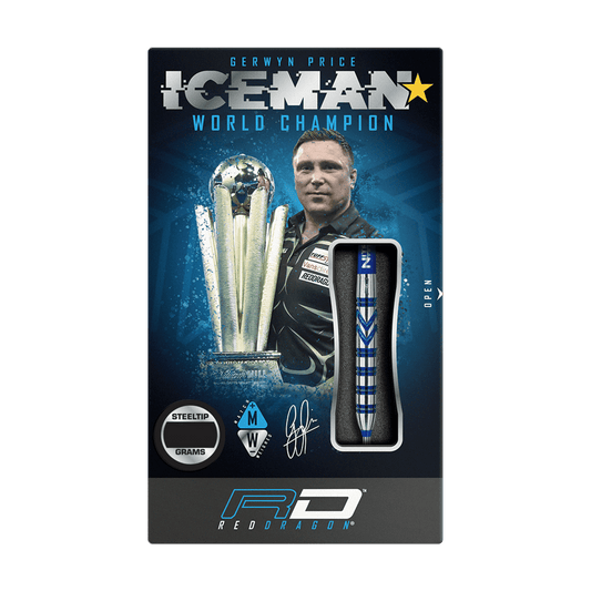 Red Dragon Gerwyn Price Blue 90% steel darts 23G