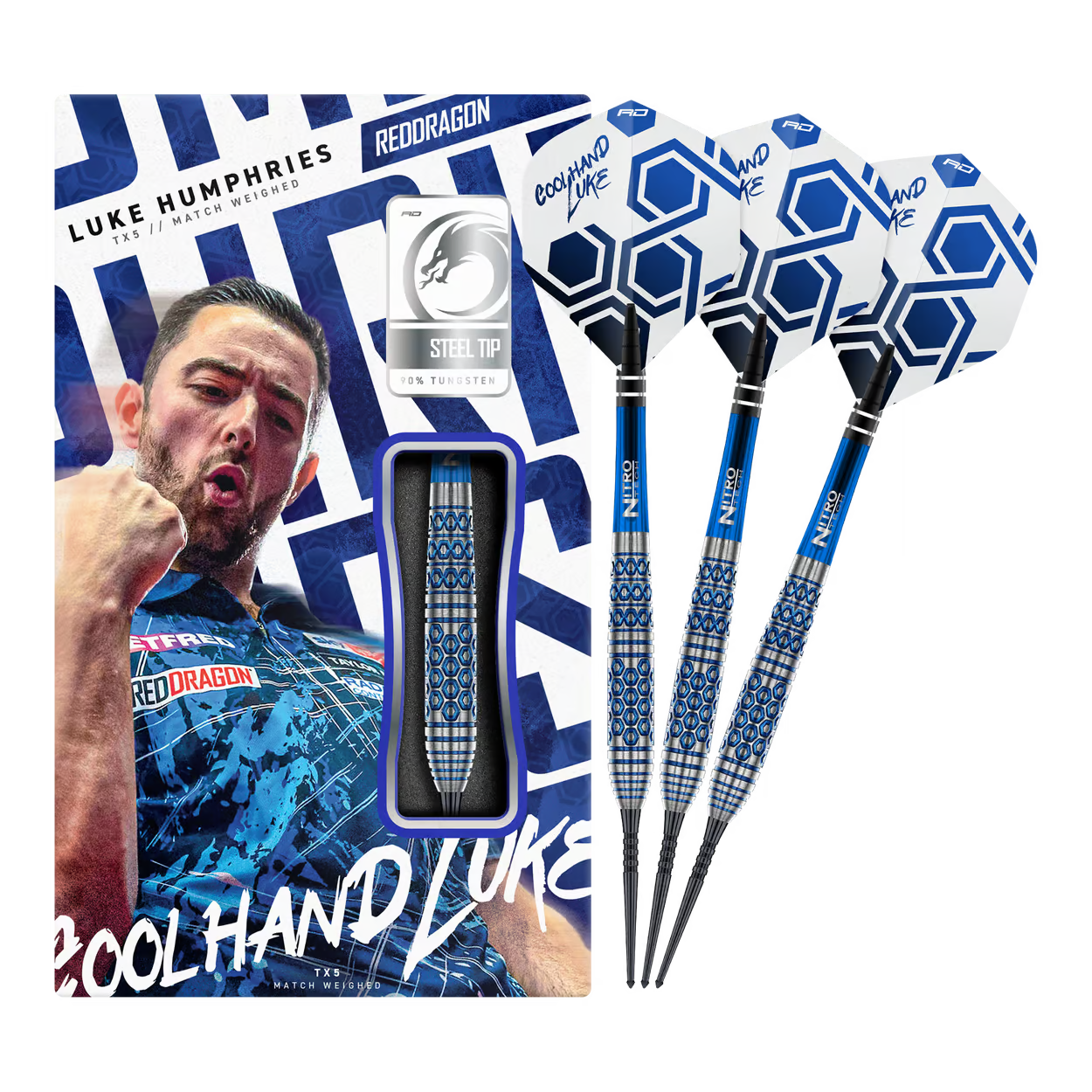 Red Dragon Luke Humphries TX5 steel darts 25G
