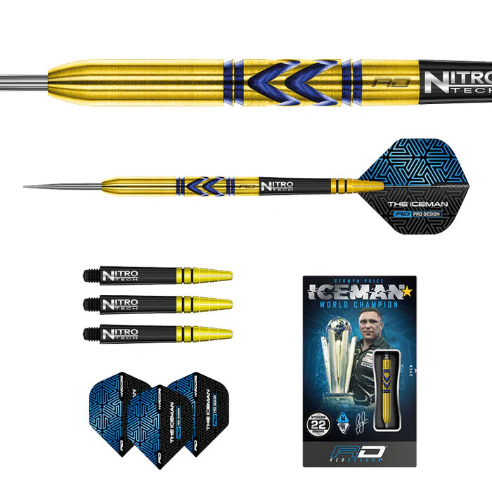 RED DRAGON DARTS GERWYN PRICE AVALANCHE GOLD 22G