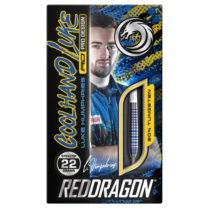 RED DRAGON DARTS LUKE HUMPHRIES TX3 COOL BLUE S.E. 22G