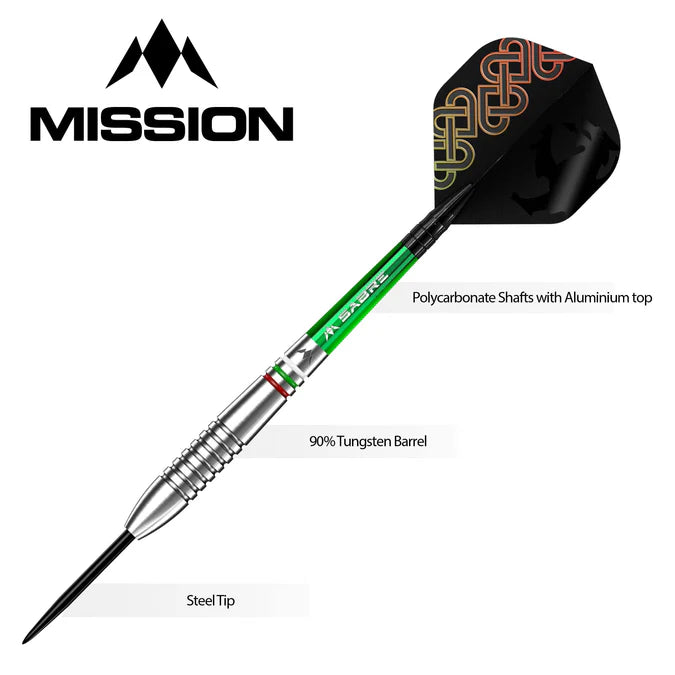 MISSION RHIAN O SULLIVAN DARTS - STEEL TIP - RINGED 23G