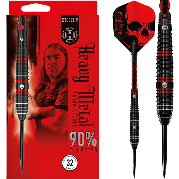 Harrows Ryan Searle Darts - Steel Tip - 90% - Heavy Metal 22G