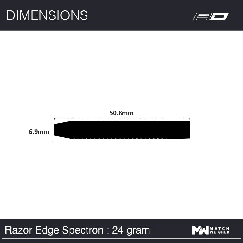 Red Dragon Darts Razor Edge Spectron 24G