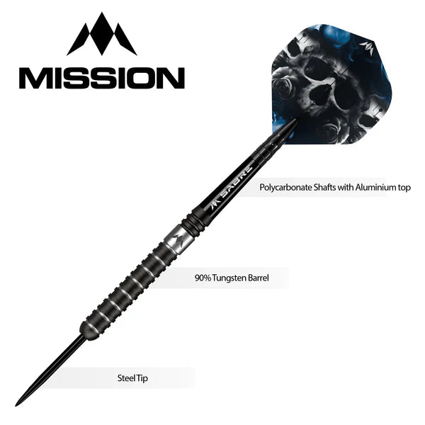 Mission Shaun McDonald Darts - Steel Tip - 95% - Black PVD 21G