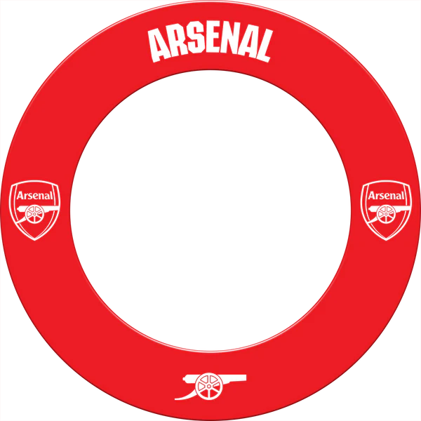 Arsenal FC Dartboard Surround - Official Licensed - The Gunners - S3 - Red - Mono Logo