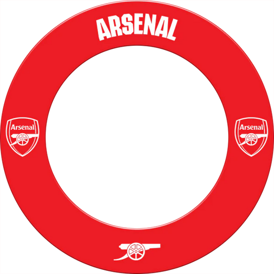 Arsenal FC Dartboard Surround - Official Licensed - The Gunners - S3 - Red - Mono Logo