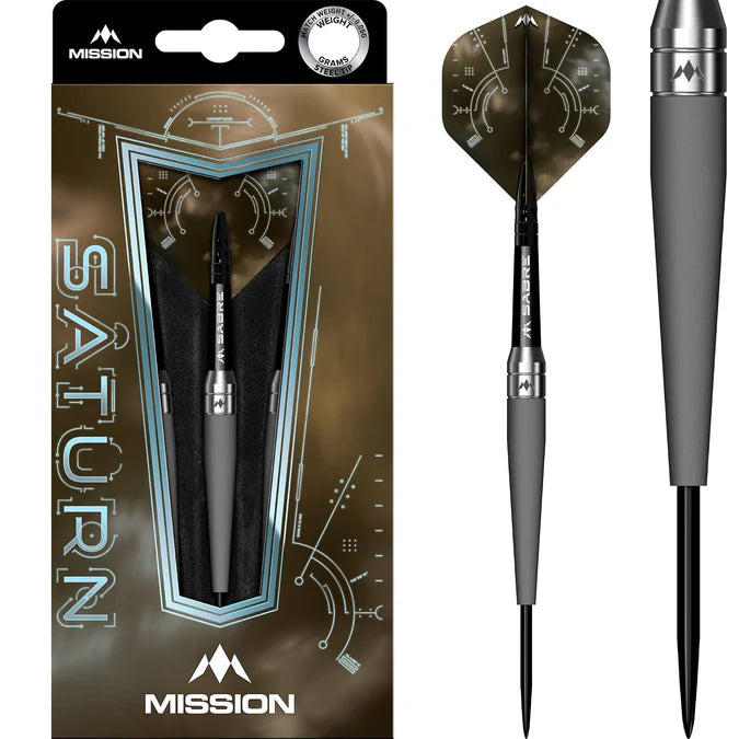 MISSION SATURN DARTS - STEEL TIP - 90% TUNGSTEN - TITAN 22G