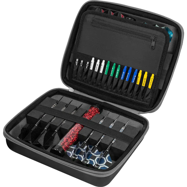 Mission Freedom Luxor Darts Case - Strong Protection BLACK GREY 4 X SETS