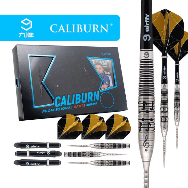 Caliburn Player Darts - Steel Tip - 90% - Black Rings - Melody 23G