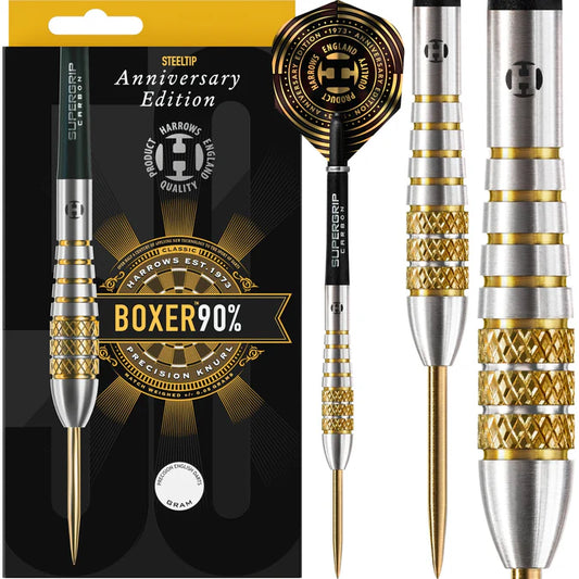 HARROWS BOXER DARTS - STEEL TIP - 90% - ANNIVERSARY EDITION - BOMB 22G