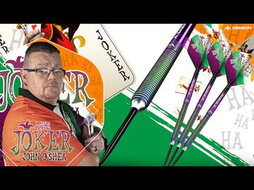 MISSION JOHN O SHEA DARTS - STEEL TIP - THE JOKER - CORAL 26G