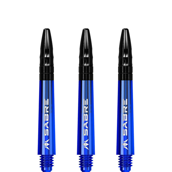 Mission - Mission Sabre Shafts - Polycarbonate Dart Stems - Blue - Black Top 40mm