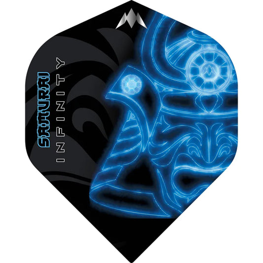 Mission Solo Dart Flights - Std - No2 - Samurai Infinity - Blue