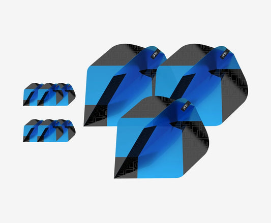 TARGET TAG FLIGHTS (3 SETS) N06 BLACK BLUE