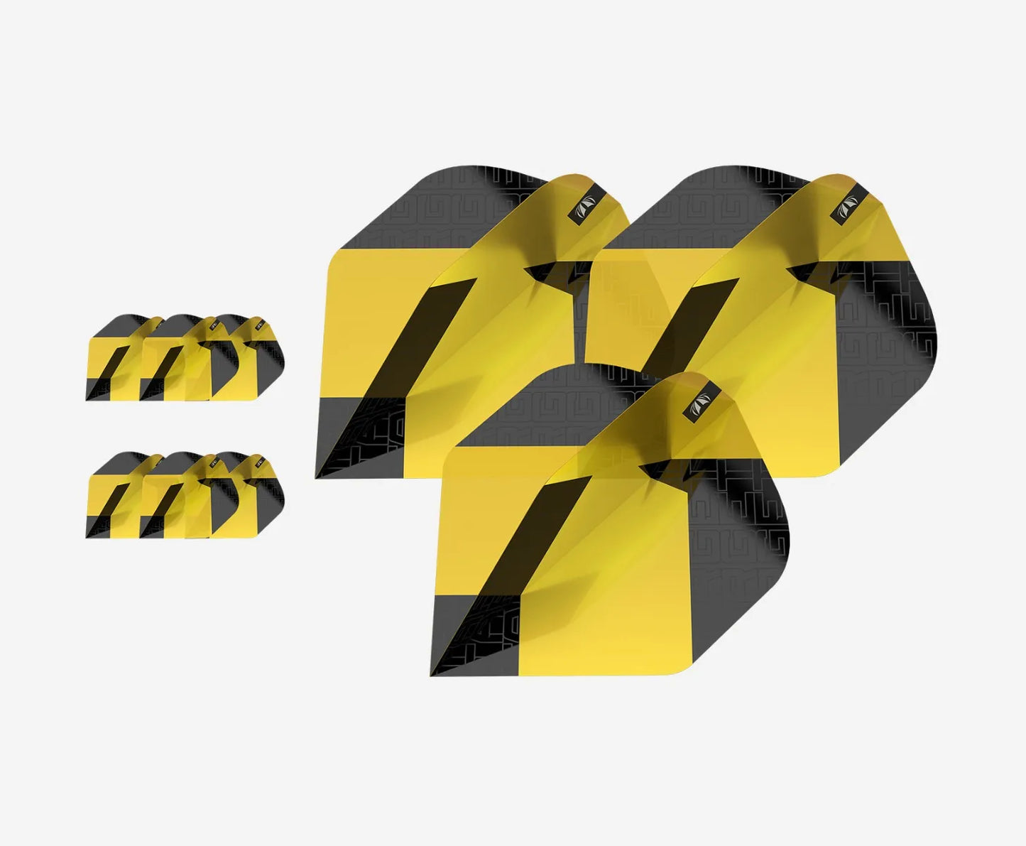 TARGET TAG FLIGHTS (3 SETS) N06 YELLOW BLACK