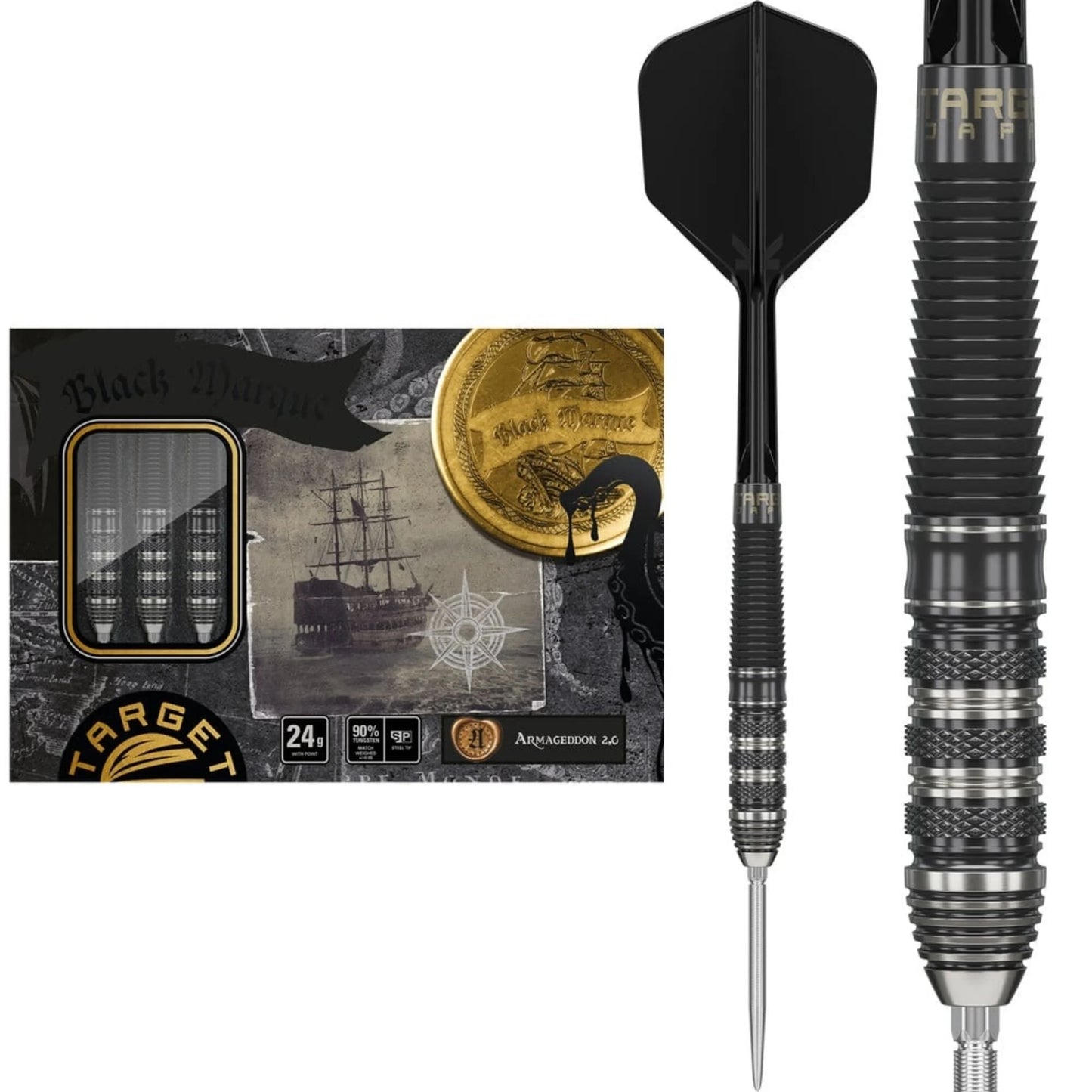 Target Japan Black Marque Armageddon Swiss Point 90% Darts 24G