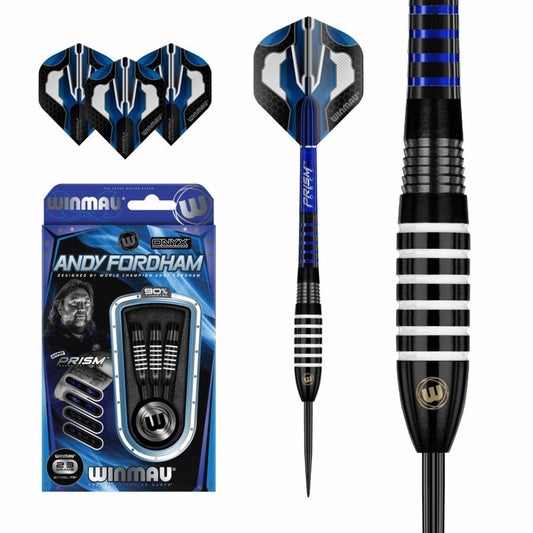 Winmau Andy Fordham Onyx 90% Steel Tip Darts 25G