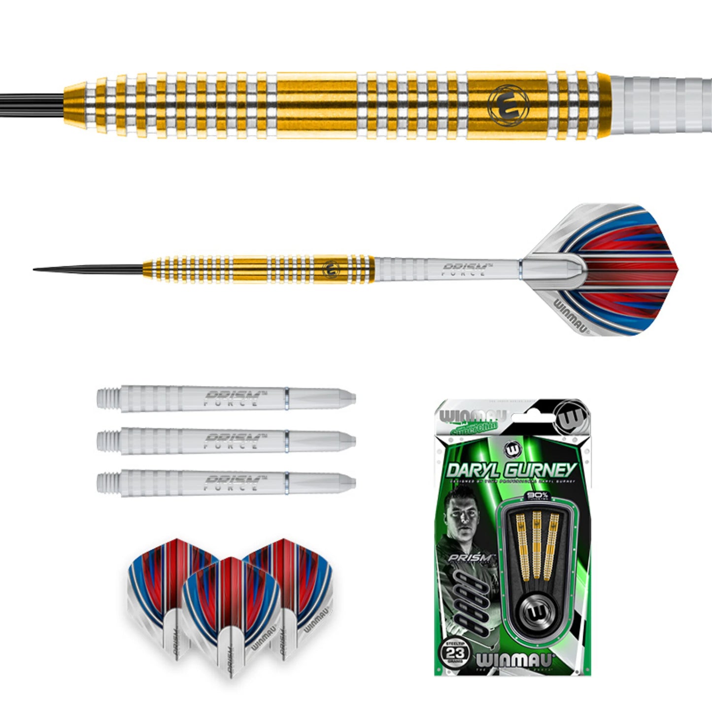 Winmau Daryl Gurney 90% Steel Tip Darts 25G